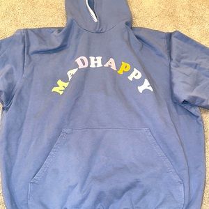 MADHAPPY Classic Blue Hoodie NWOT